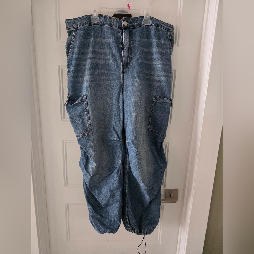 Divided Blue Cargo Pants